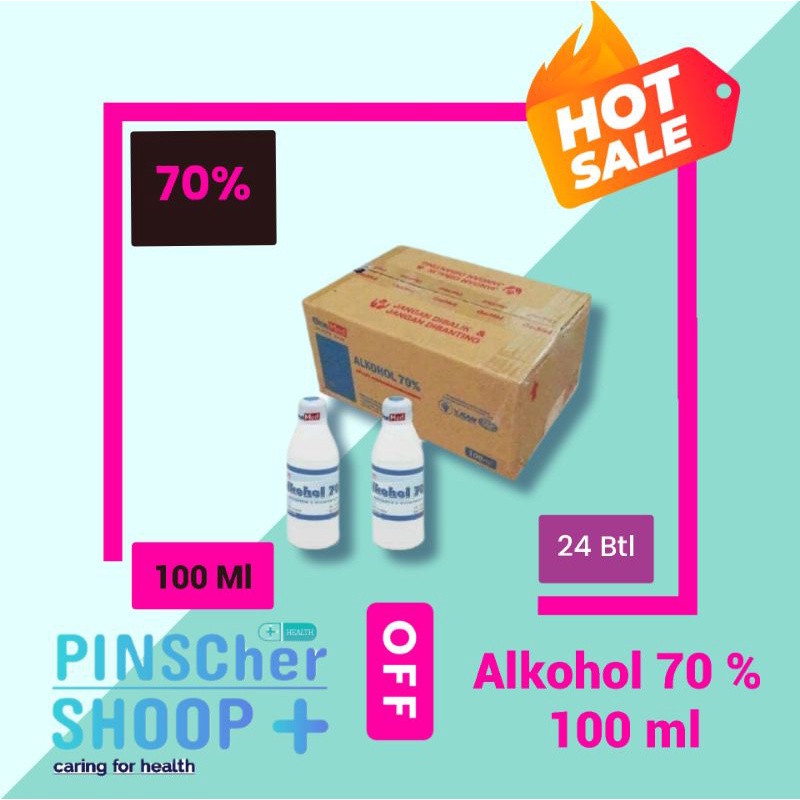 Alkohol Antiseptik 70 % Onemed 100 Ml Per Karton (24 btl)