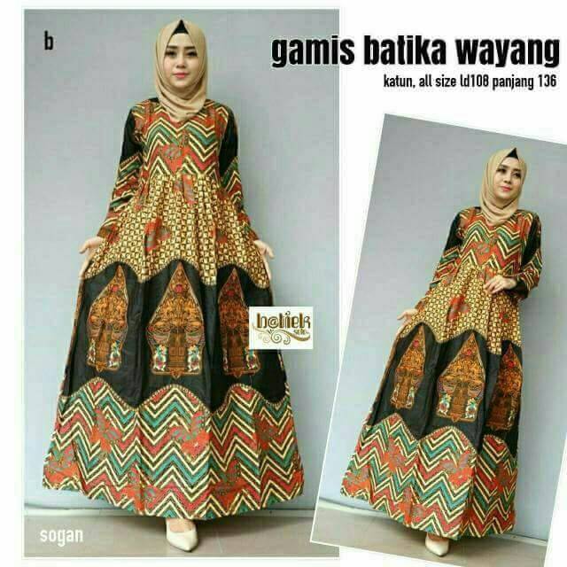 GROSIR BATIK GAMIS WAYANG