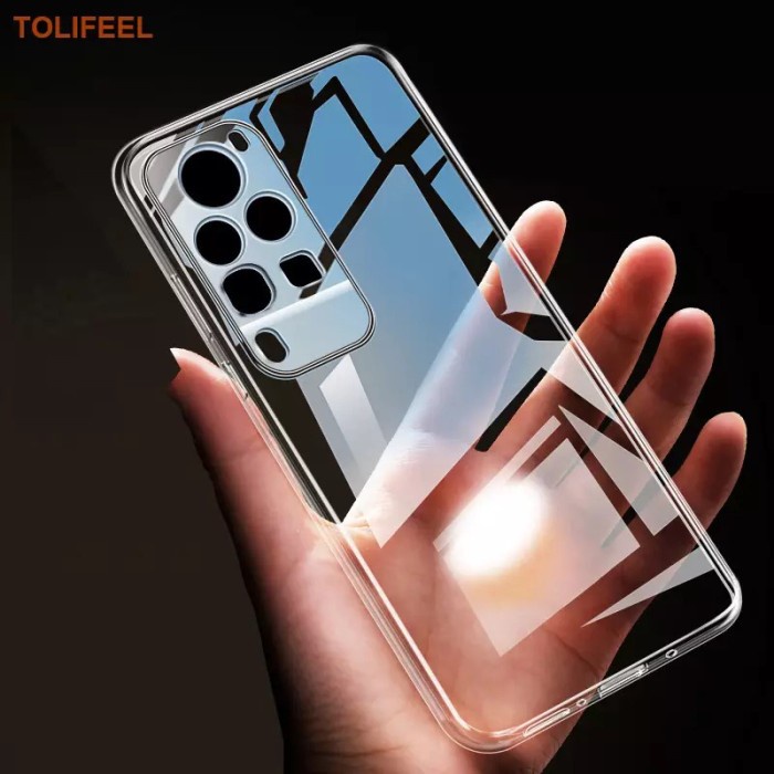 Original Case Vivo X60 Pro X60Pro Clear Camera Protection Cover Ori - Vivo X60