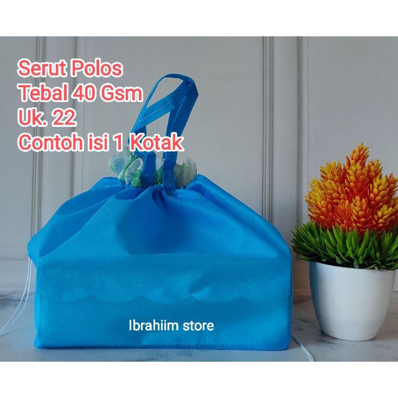 

(ISI 12 PCS) TERMURAH TERLARIS TAS HAJATAN SERUT POLOS UKURAN 22x22 TAS HAJATAN MURAH TAS BERKAT SPUNBOND POLOS MURAH