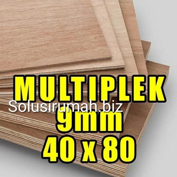 Triplek atau Multiplek 9mm 40x80Cm