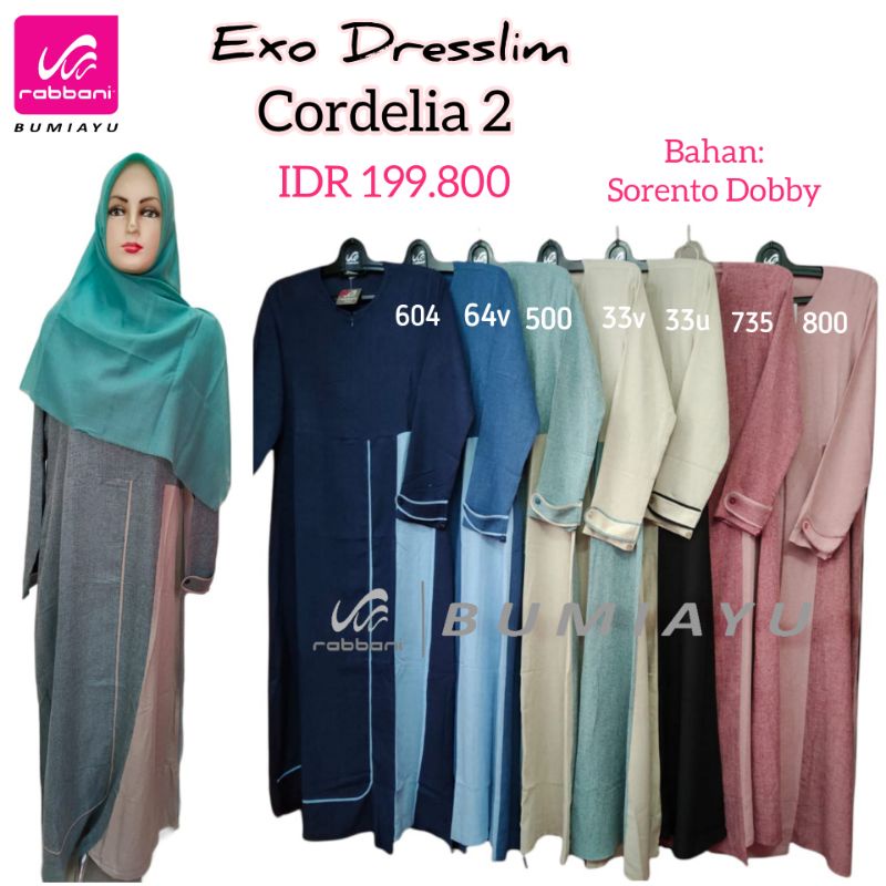 EXO Dresslim Cordelia 2 Rabbani - Gamis Rabbani ORI