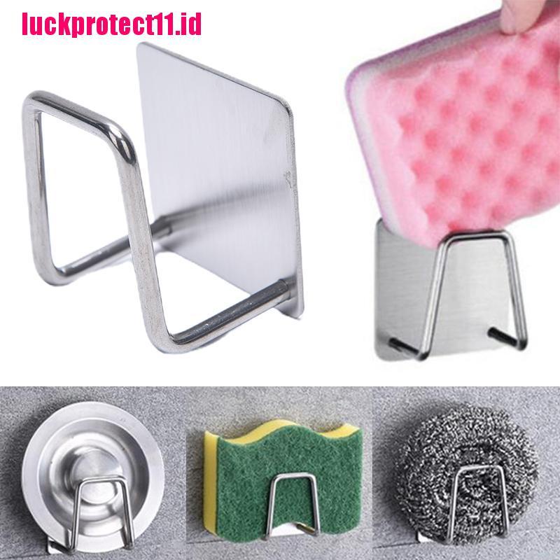 (LUCK11) Rak Holder Spons Cuci Piring Bahan Stainless Steel Untuk Dapur