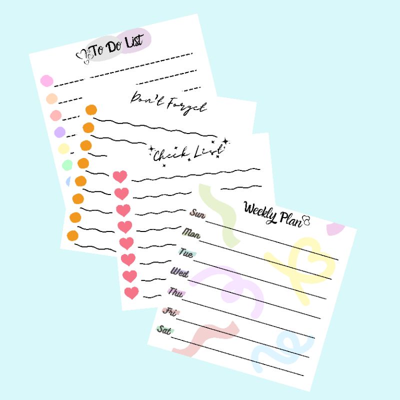 

Memopad Aesthetic / Memo 20 Lembar / Kertas Memo / Simple Memo