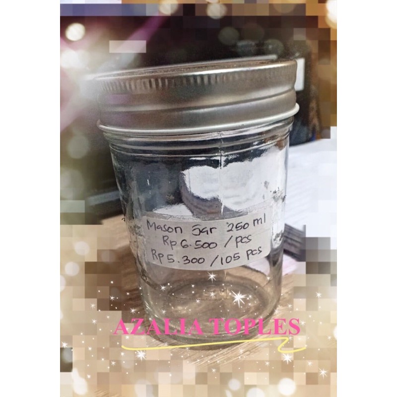 Mason Jar 250 ML / Jar kaca 250 ML / Mason Jar