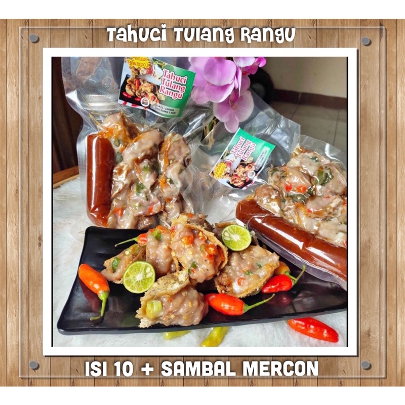 

Tahuci ( Tahu Aci ) Tulang Rangu isi 10 + Sambal