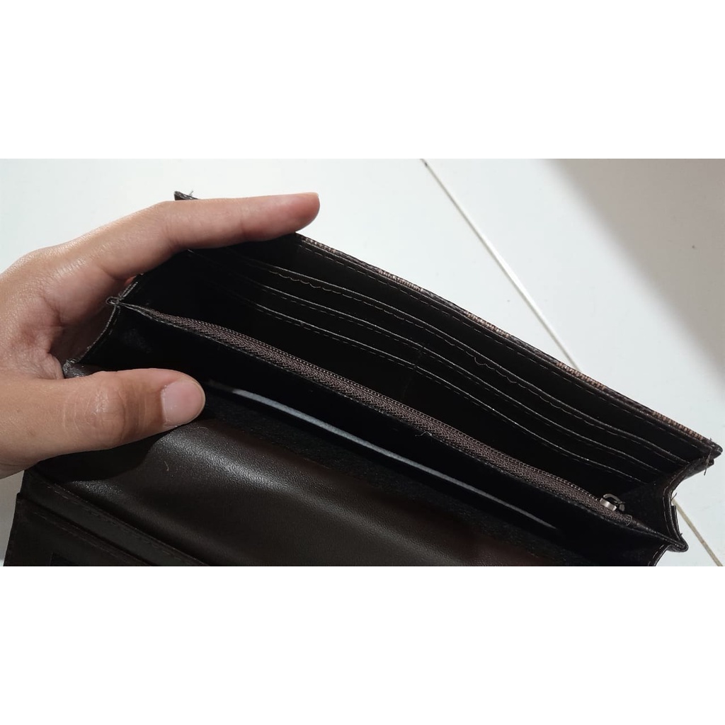 Dompet Lipat kipas ada slot kartu foto koin HP max 5in dan slot uang kertas 6120 THR