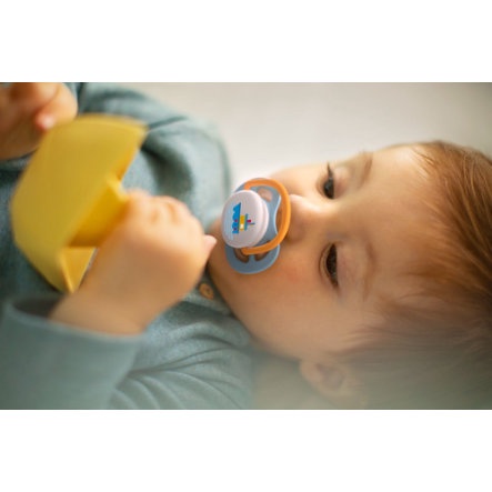 Avent - Ultra Air Happy Pacifier Soother 0-6m BLUE (Isi 2)