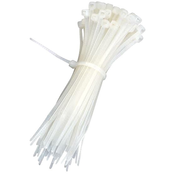 100pcs cable ties 25cm pengikat kabel perapih organizer putih