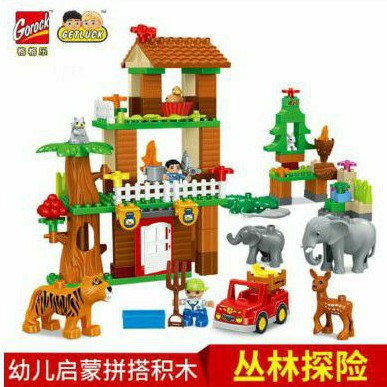 Block besar Gorock 1034 138pc Tree House Animal