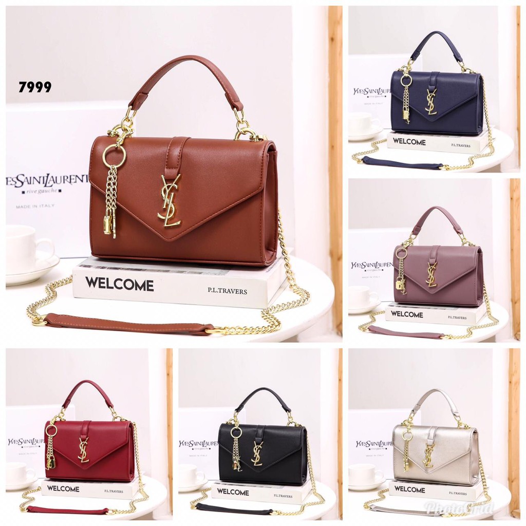 TAS SLEMPANG YSL Cassandra 7999 DEN TAS IMPORT WANITA TAS BATAM MURAH