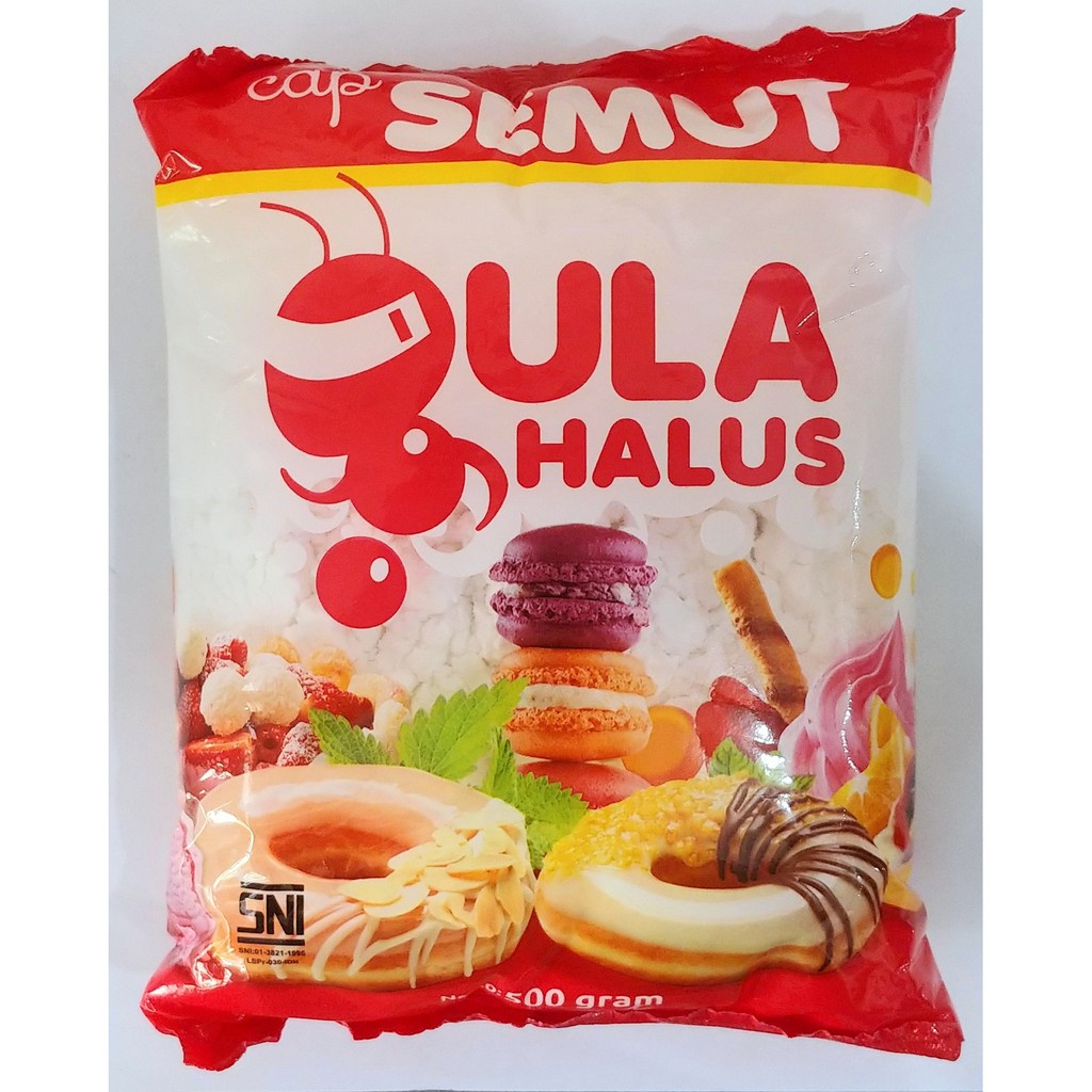 

GULA HALUS MERK SEMUT / PRIMA / SALJUKU KEMASAN 500gr