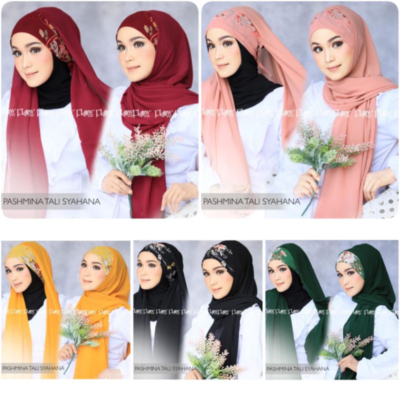 Pashmina Instan Tali Syahana Ori Flow Idea Hijab