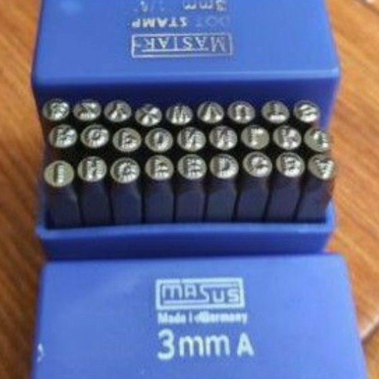 

Huruf ketok - MASUS Germany 3 mm Stamp Punch Letter A - Z