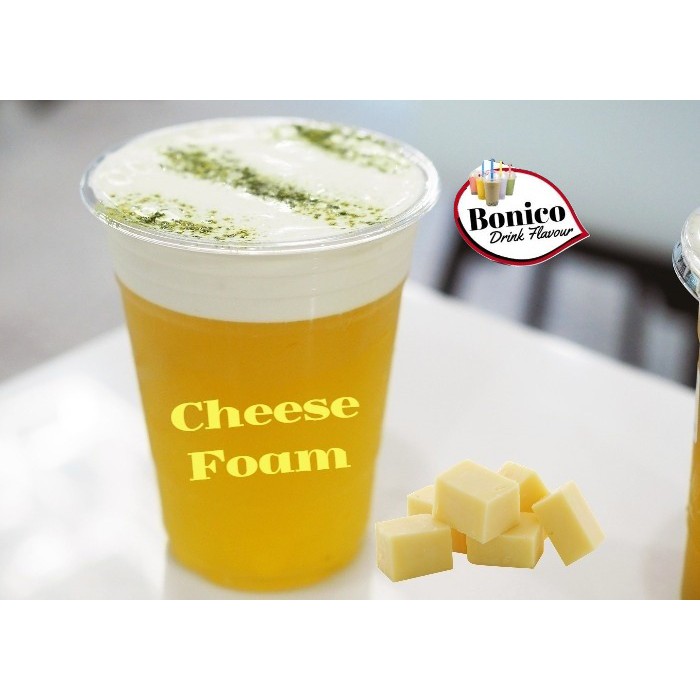 

Bonico CHEESE FOAM POWDER Toping Tea 250gr Nagai tea whip cream toping busa keju WHIPCREAM