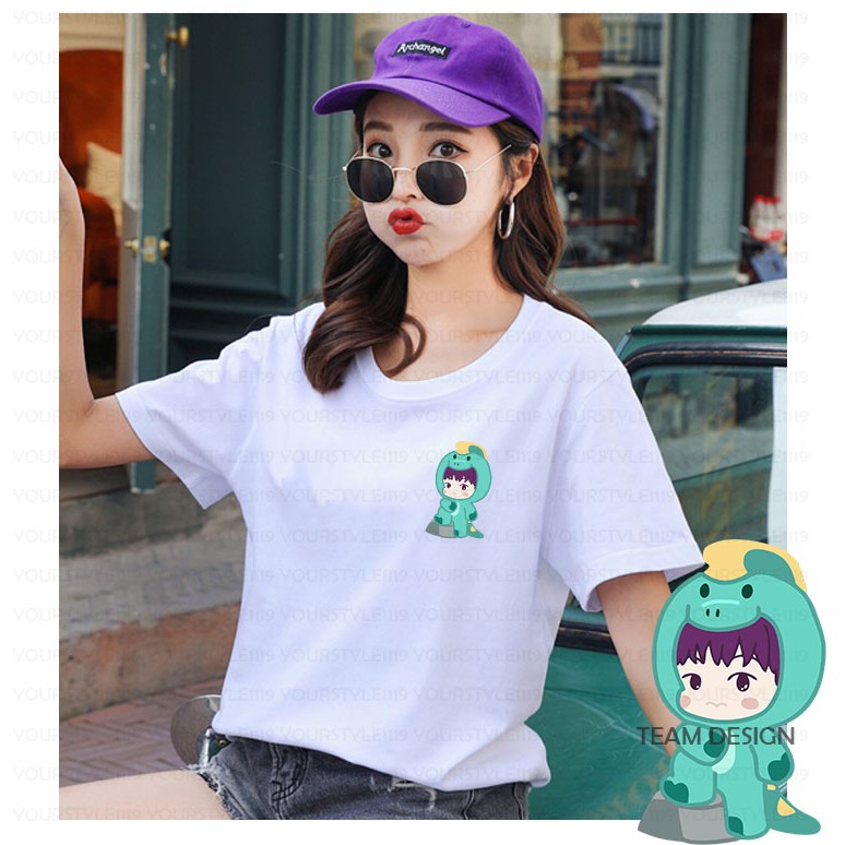 YOURSTYLE1119 - KAOS KARAKTER GREEN REX DINO BAJU KAOS WANITA DISTRO UNISEX OVERSIZE JUMBO KEKINIAN