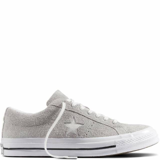 white suede converse one star