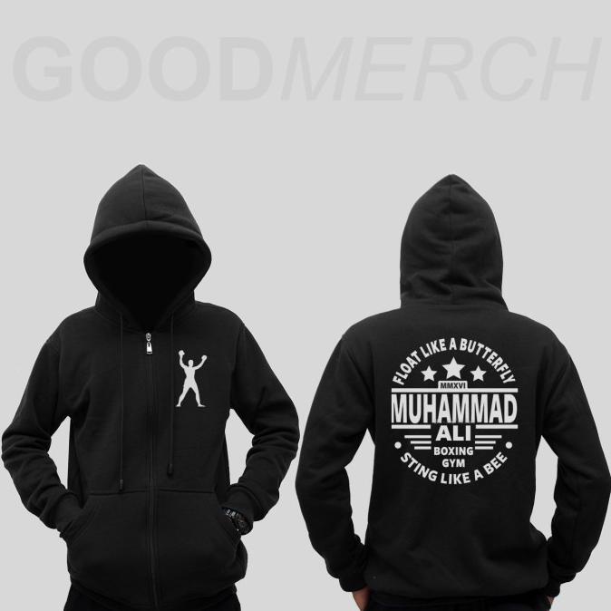 Jaket Hoodie Sweater Muhammad Ali Sweatshirt Zipper