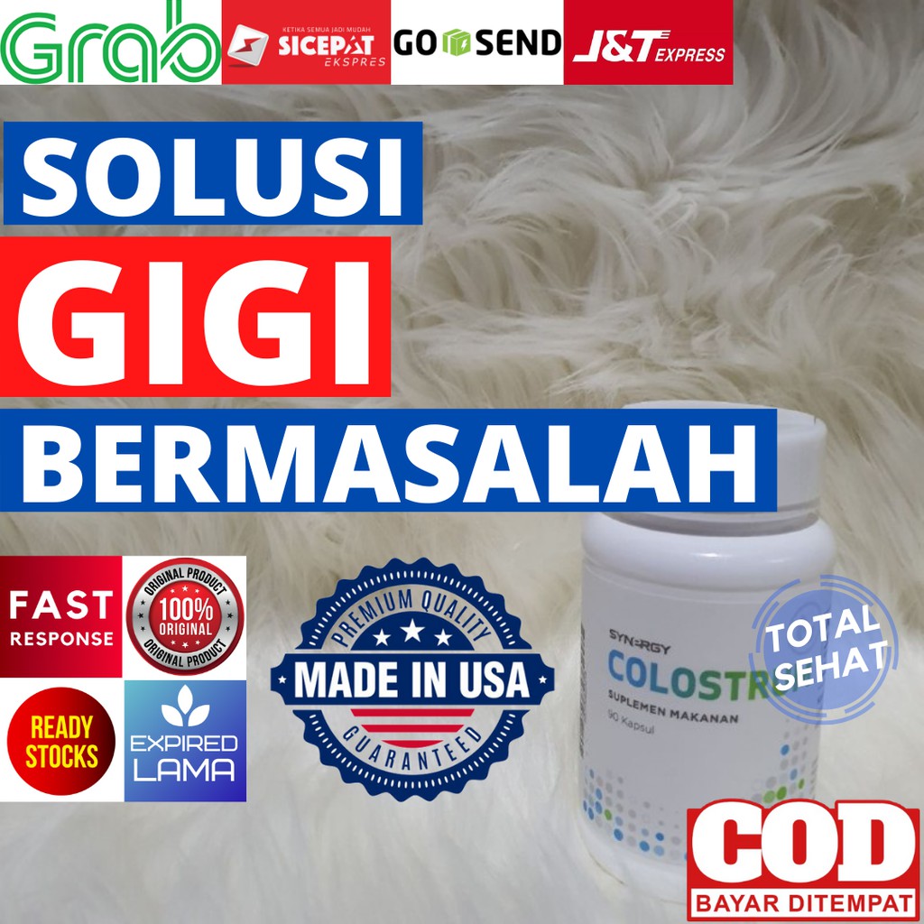 [ Bisa COD ] Original 100% USA - Obat Herbal Suplemen Kesehatan Gigi Sehat Dan Kuat Colostrum