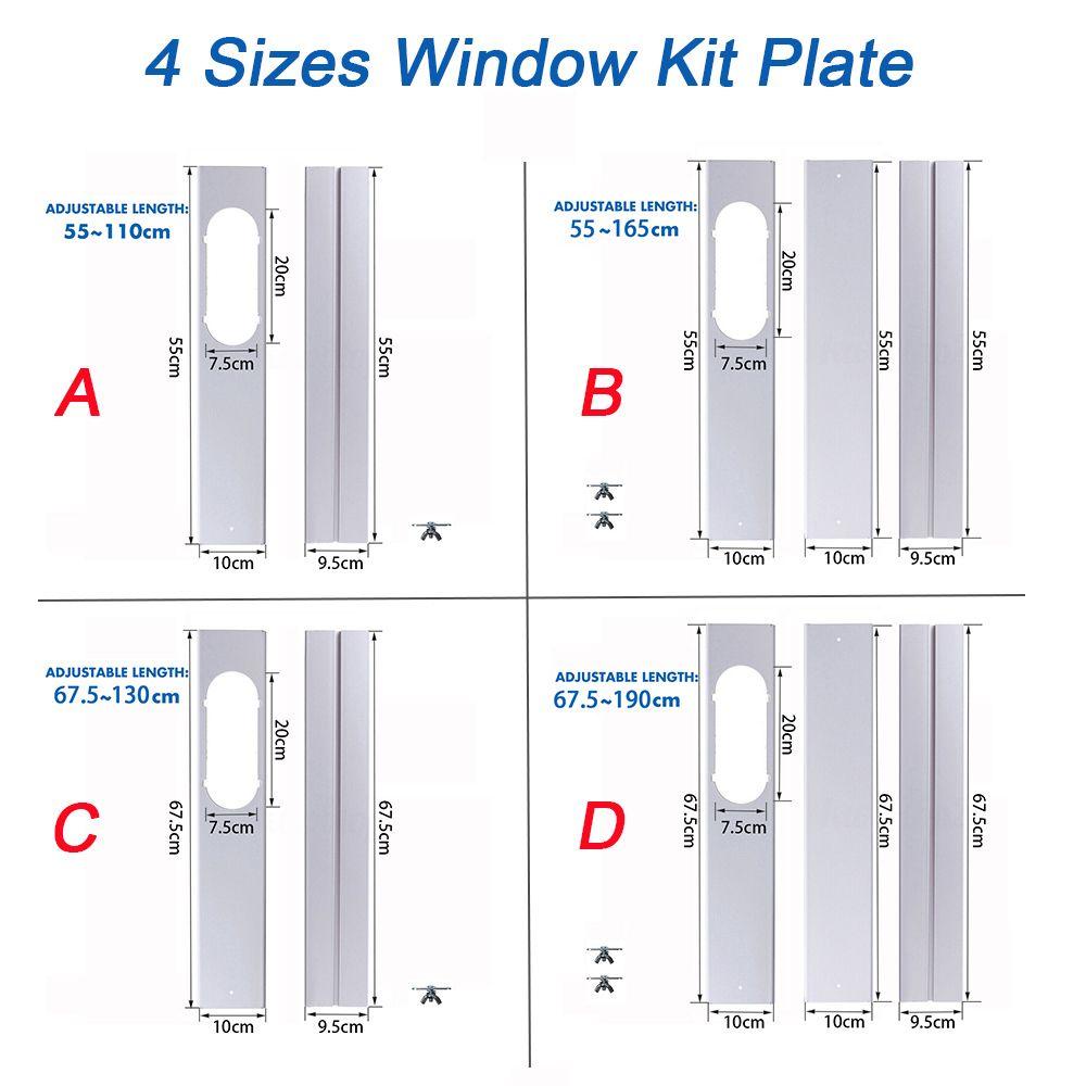 Suyo 2per3pcs Window Kit Slide Plate Selang Knalpot Portable Terbaru Pelindung Angin