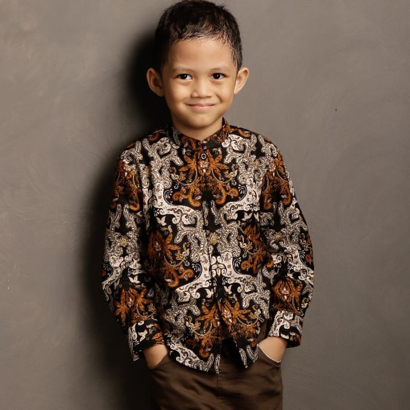 BatikBule Kemeja Batik Anak Slimfit Promo Diskon