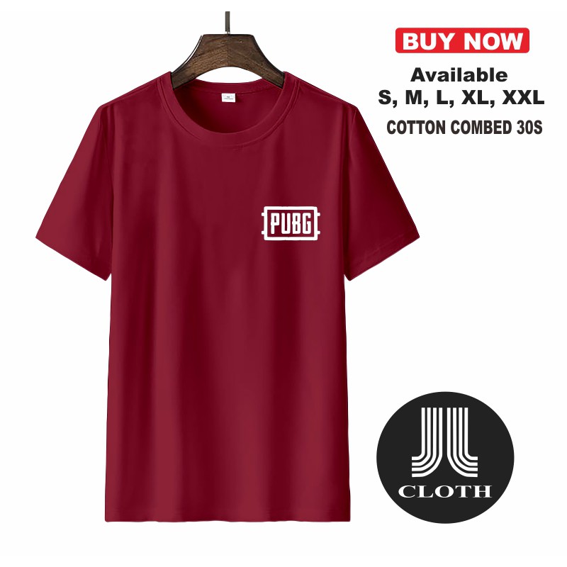 T-SHIRT BAJU KAOS DISTRO PUBG LOGO COMBED 30S MURAH