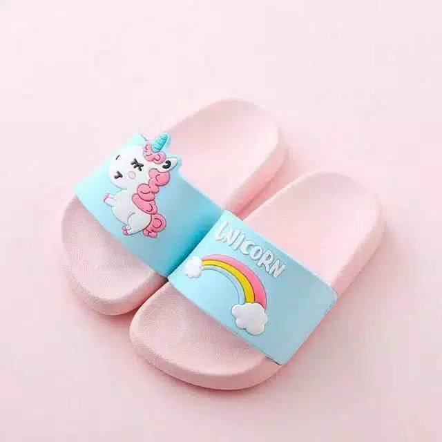 Sandal anak karakter UNICORN size 26-30 3 pcs 1kg