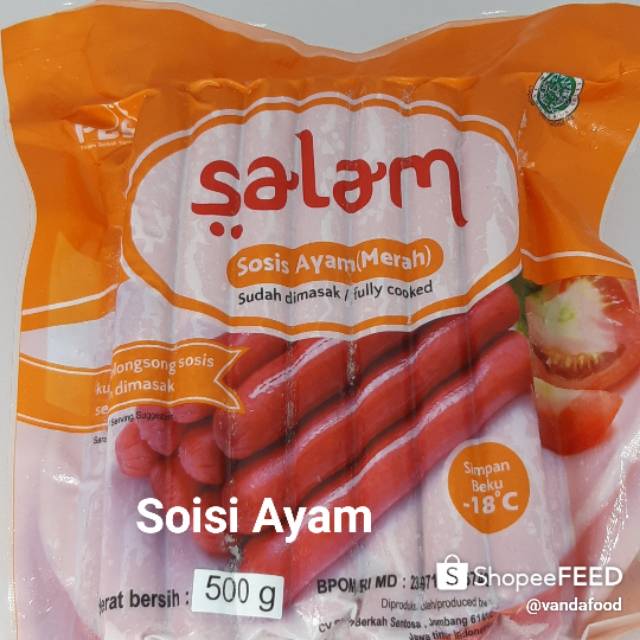 

Sosis Ayam merah 500 gr