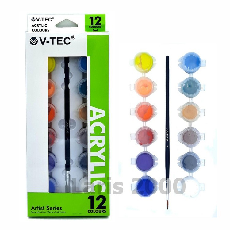 

Acrylic Paint / Cat Akrilik 12 Warna V-tec Tube VT-512