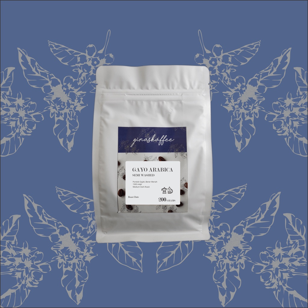 

KOPI GAYO ARABICA SEMI WASHED 200 GRAM