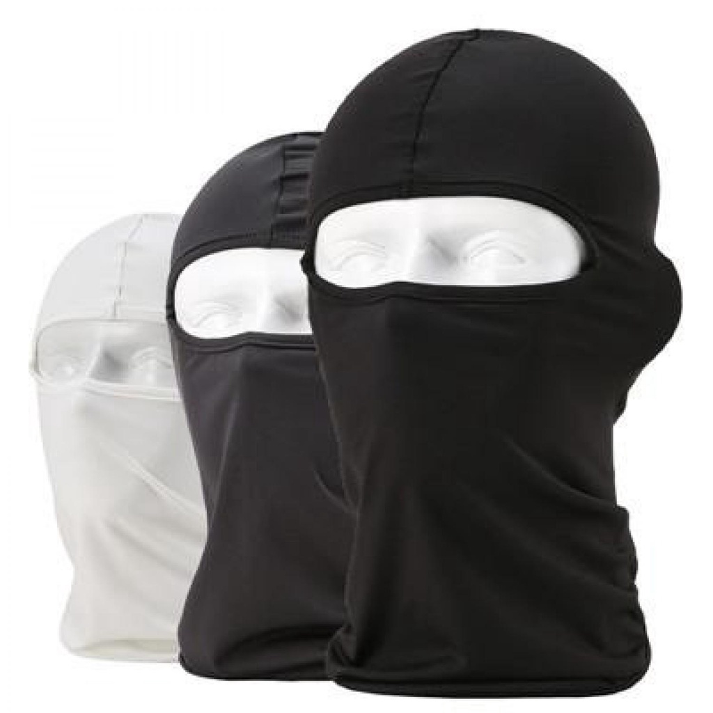 Rhodey Full Face Spandex Masker Motor / Balaclava-Hitam