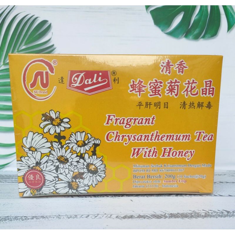 Dali Chrysanthemum Tea with HONEY 200gr isi 10 Sachet Teh Kembang Krisan