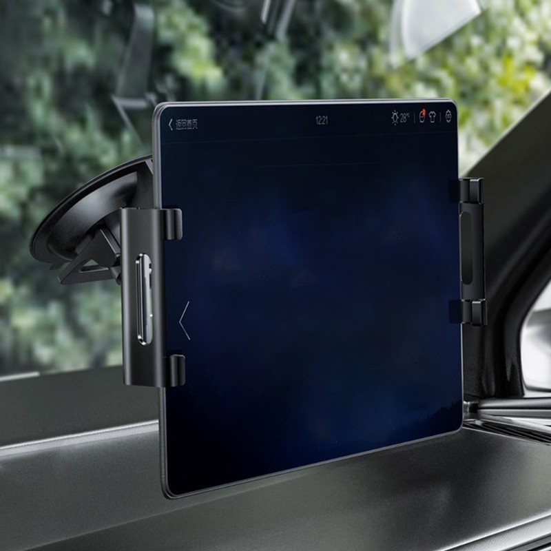 Zzz Stand Holder Tablet 5-11 &quot;Bisa Berputar 360 Derajat Untuk Kaca Depan Mobil