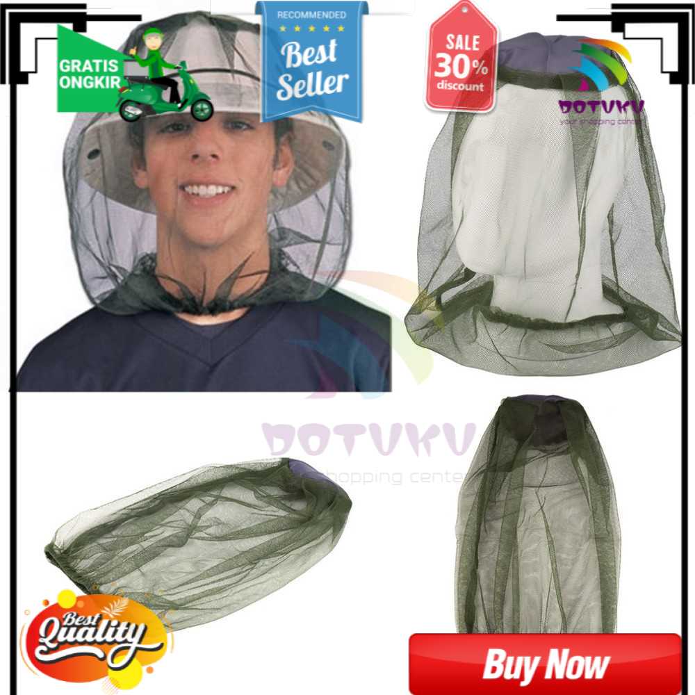 Jaring Topi Mancing Jaring Anti Nyamuk Serangga ORI