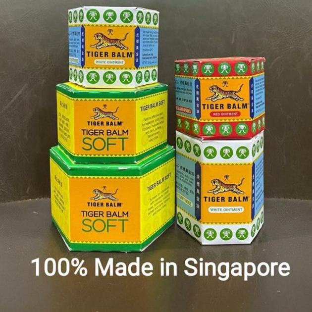 Tiger Balm Original Singapore Balsem Tiger Balsam Macan Harimau White Ointment Soft Red Ointment