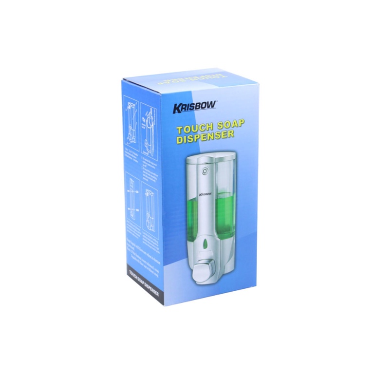 KRISBOW DISPENSER SABUN CAIR / SOAP DISPENSER 380 ML SILVER / TEMPAT SABUN CAIR