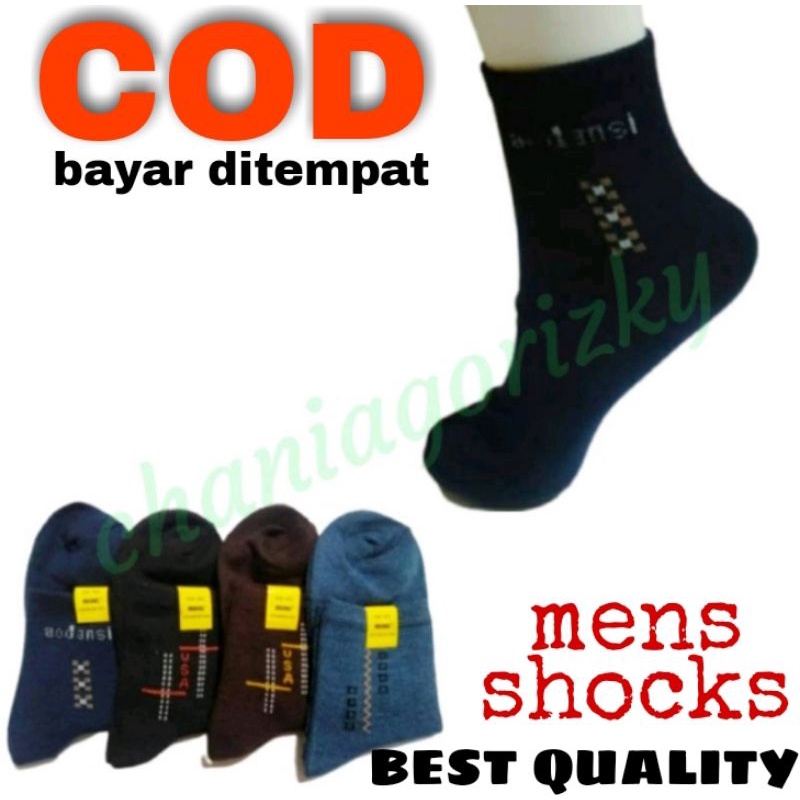 KAOS KAKI CASUAL KANTORAN MOTIF SIMPLE PRIA UKURAN DEWASA (3/4) TERMURAH