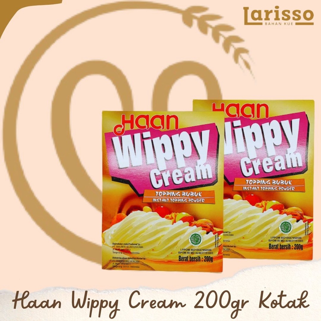 

HAAN WIPPY CREAM TOPPING BUBUK 200GR KTK