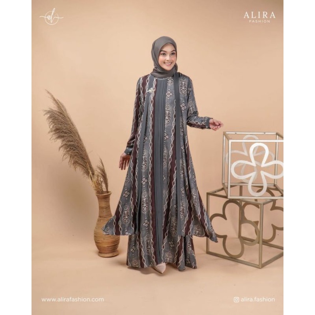 Safwana Dress Gamis by Alira Original Branded Nyaman Mewah Berkualitas