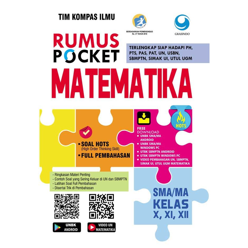 Rumus Pocket Matematika Sma Kelas X Xi Xii Shopee Indonesia