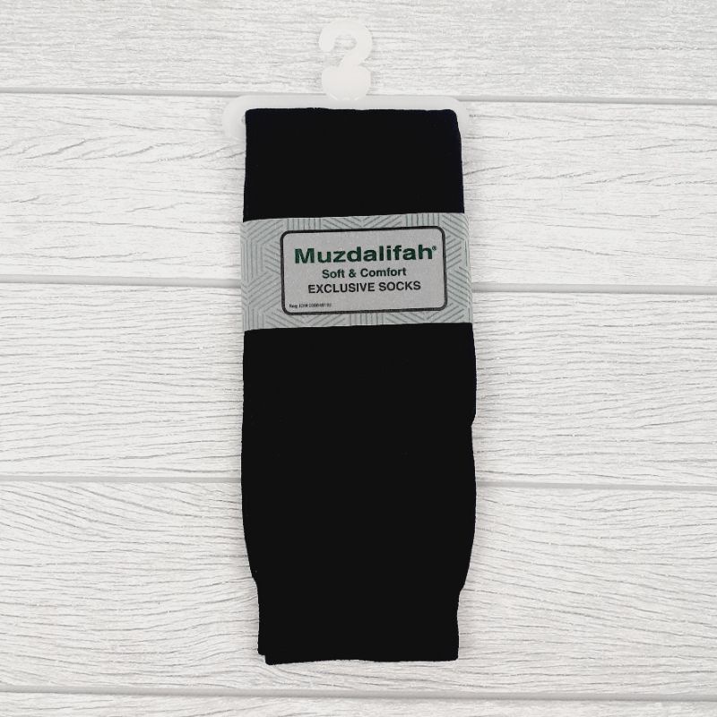 Kaos Kaki Wanita 2 Jari Muzdalifah Panjang Jempol Polos Soft & Comfort Dewasa Dua Jari Telapak Cewek Perempuan Muslimah Sekelas Soka Musdalifah Warna Hitam Putih Coklat-Hitam Polos