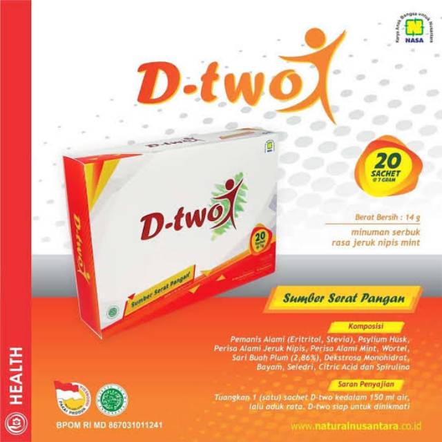 

D-TWO/KAYA SERAT ALAMI (MINUMAN DIET)