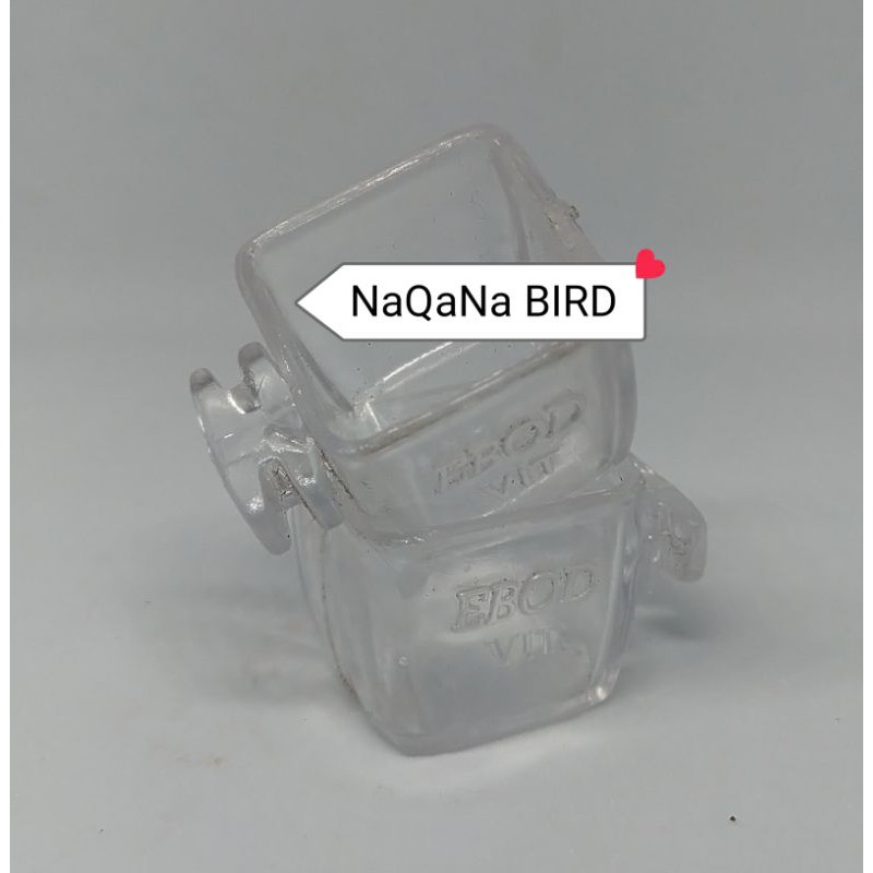 Cepuk untuk burung pleci  wadah pakan 2pcs