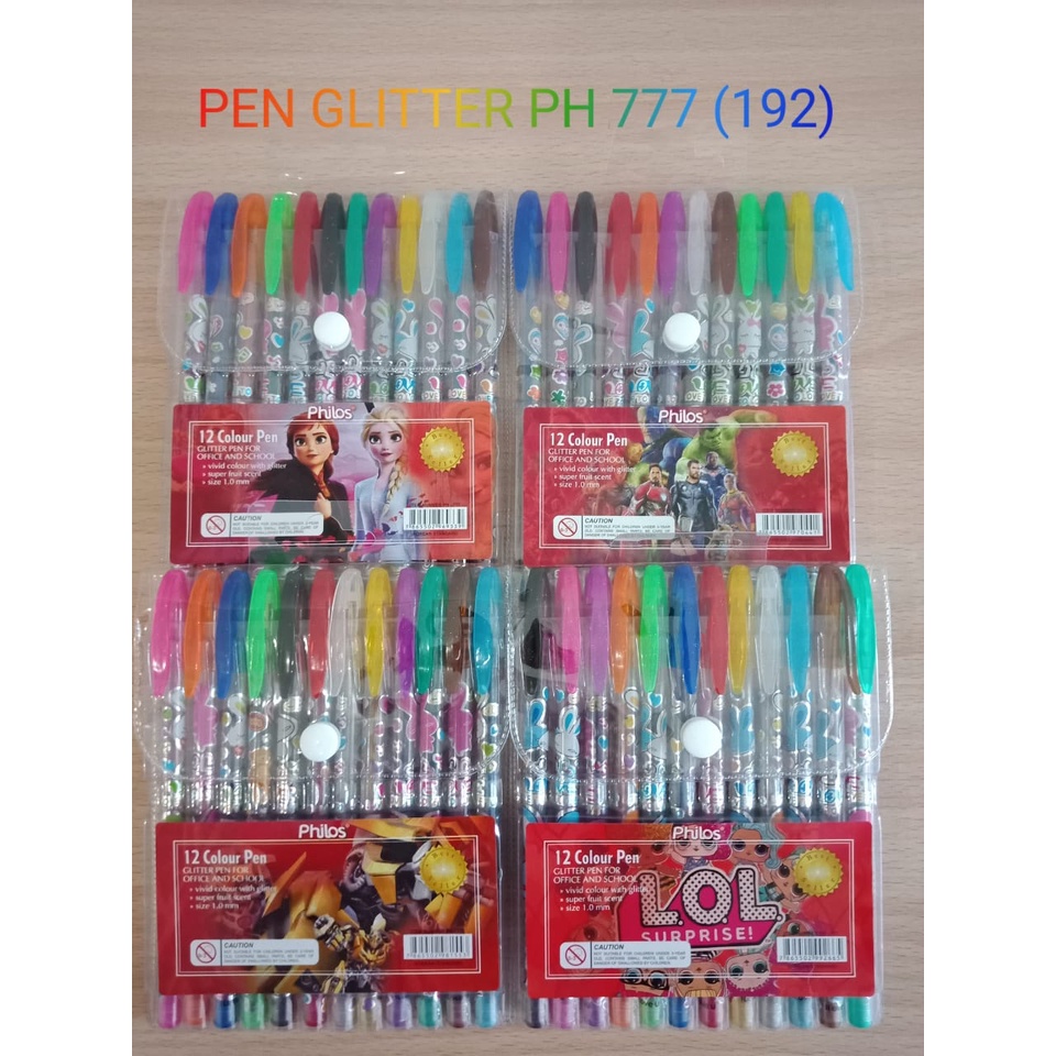 

Philos Glitter Pen 12 Warna glitter pen