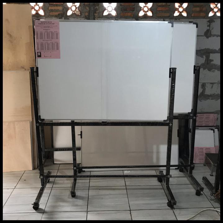 

Cuci Gudang Whiteboard Standing 80X120 Magnetic Double Face