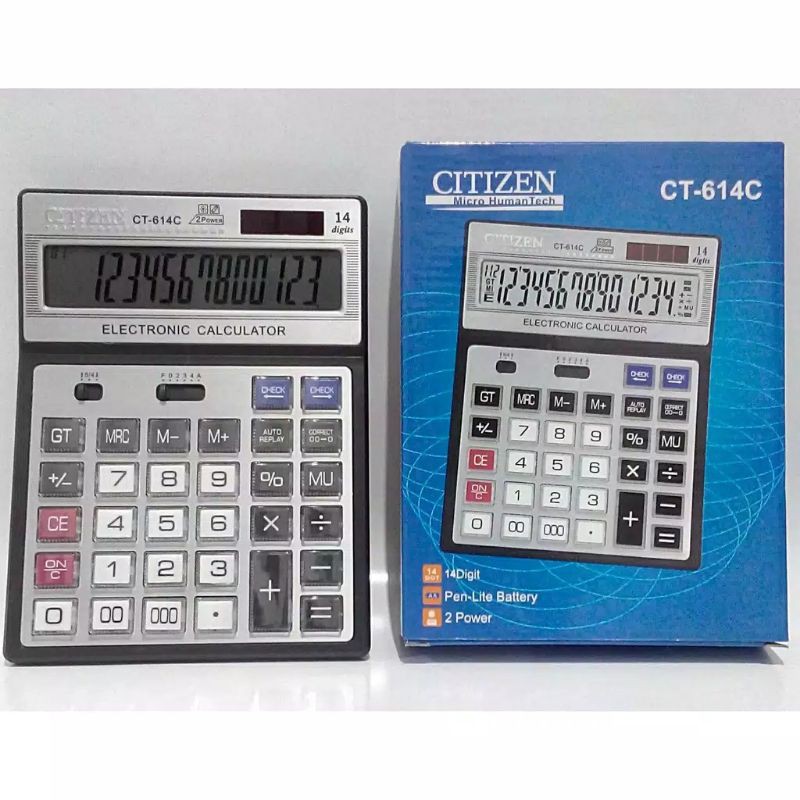 

Kalkulator Citizen CT 614 C . Kalkulator Citizen 14 Digit
