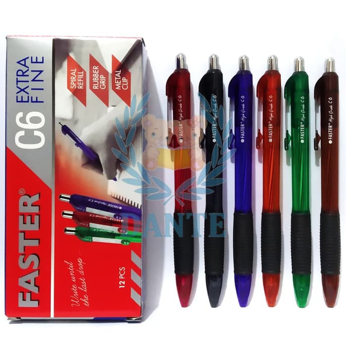 

Pulpen / bolpen Faster Cetekan C6 original