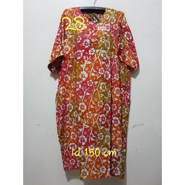 YULI - DASTER L5 REMEK LD 140 - 150 CM PB 110 CM BATIK KENCANA UNGU LABEL HITAM KUH-No 28
