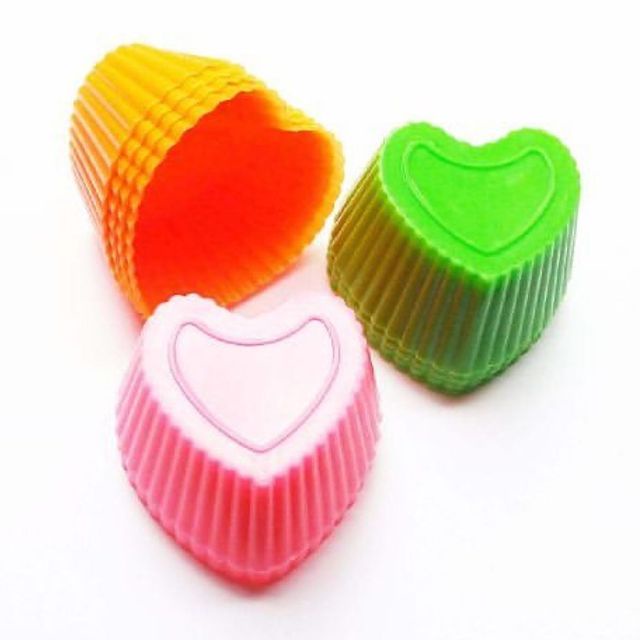 Cetakan Bentuk Hati Rege / Cetakan Kue Putu Ayu Hati / Cetakan Puding Love Bahan Plastik