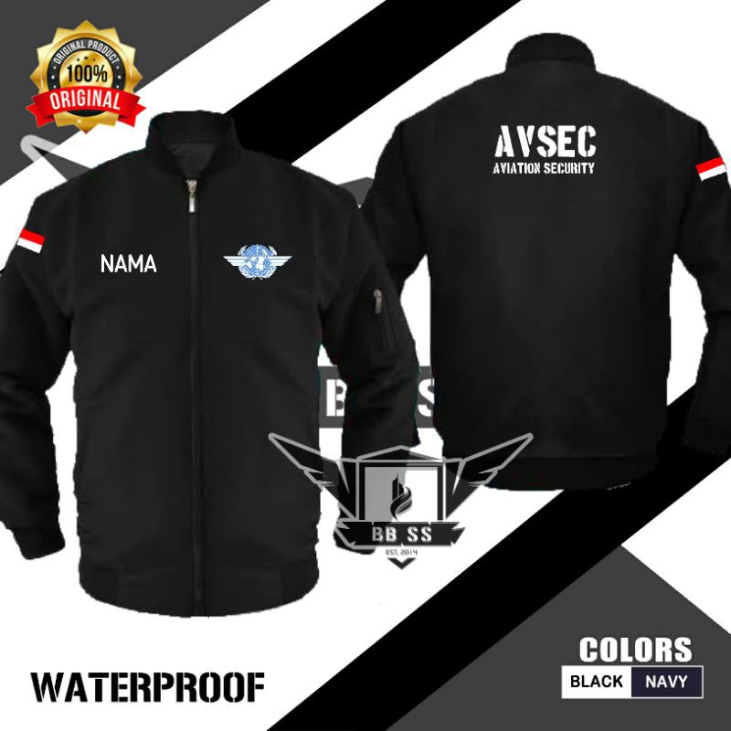Jaket Bomber Avsec Jaket Aviation Security